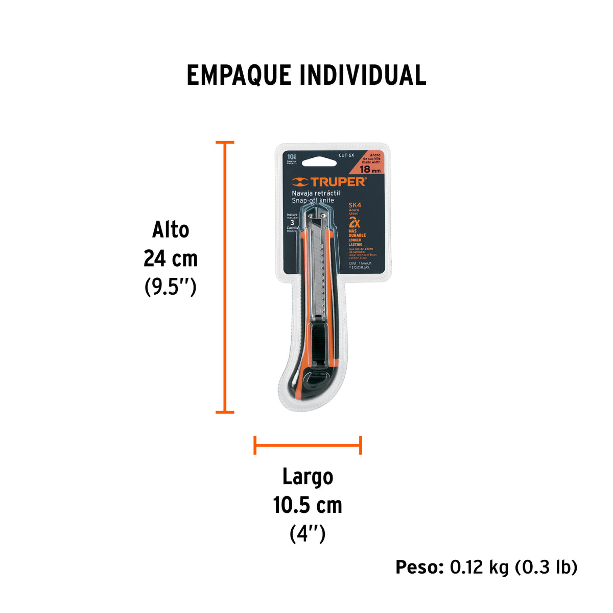 Cutter 6" con grip