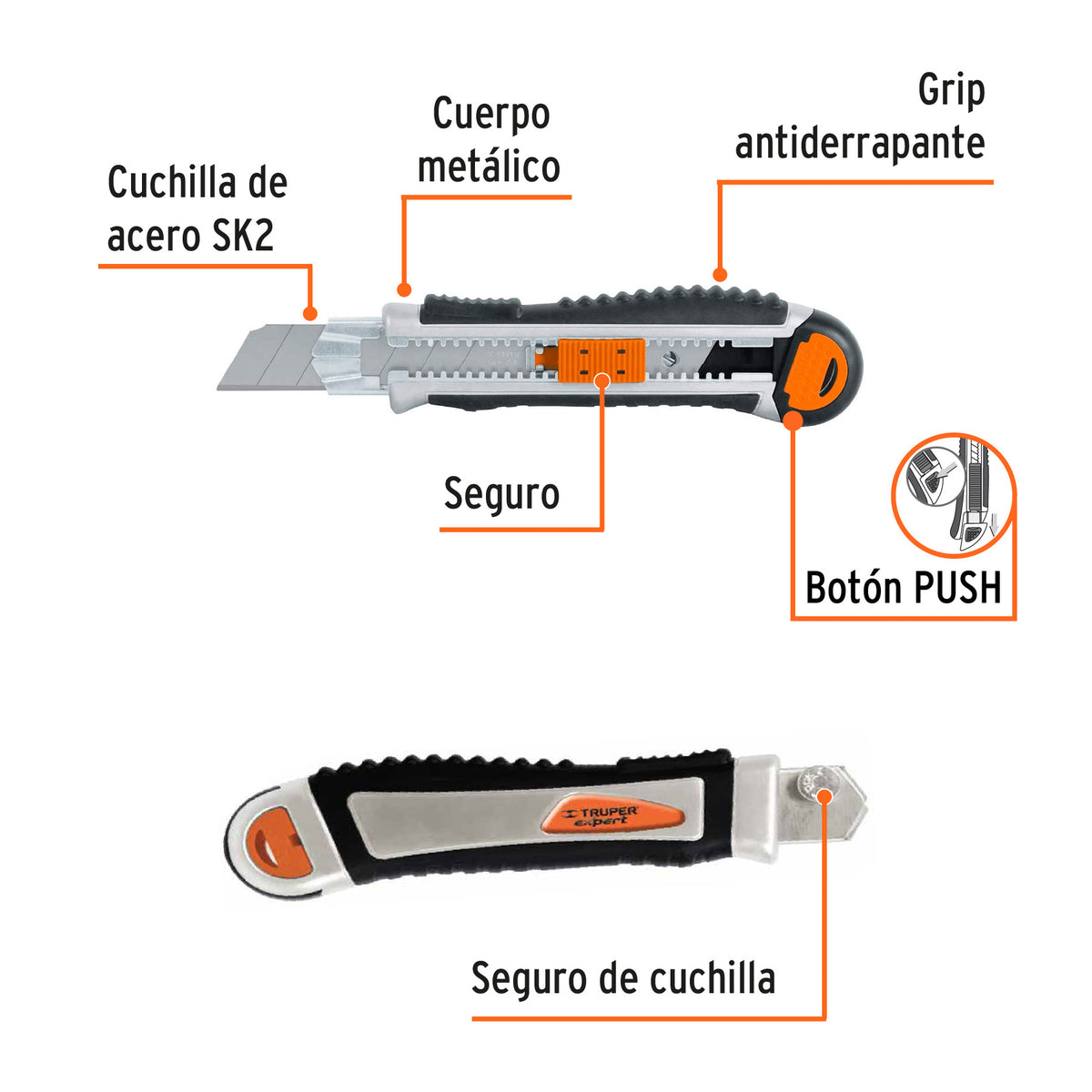Cutter cuchilla de 25 mm, reforzado