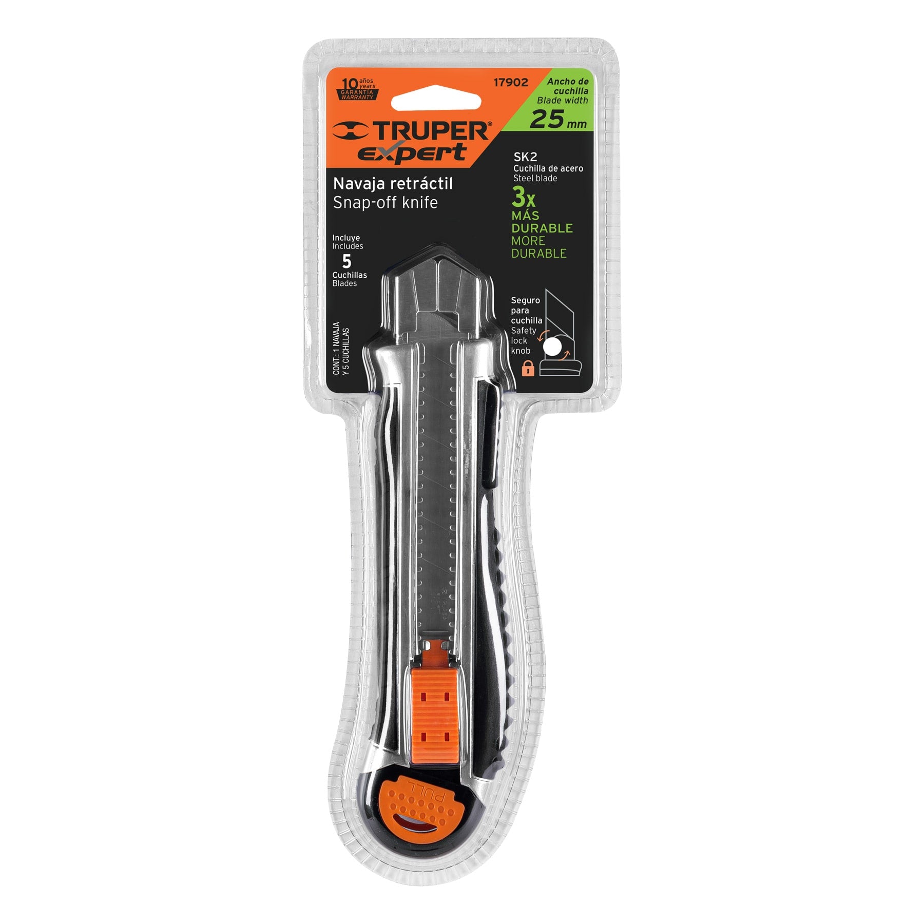 Cutter cuchilla de 25 mm, reforzado