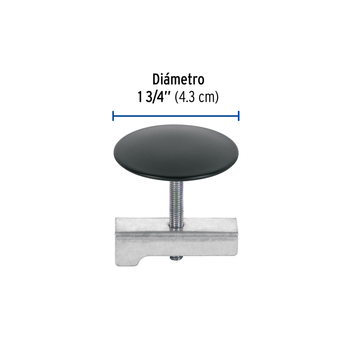 Cubretaladro negro de 1-3/4', diámetro 43 mm, Foset
