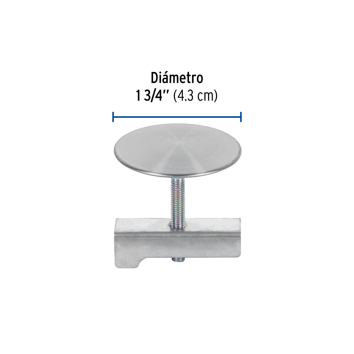 Cubretaladro de acero inoxidable, satinado, 44 mm