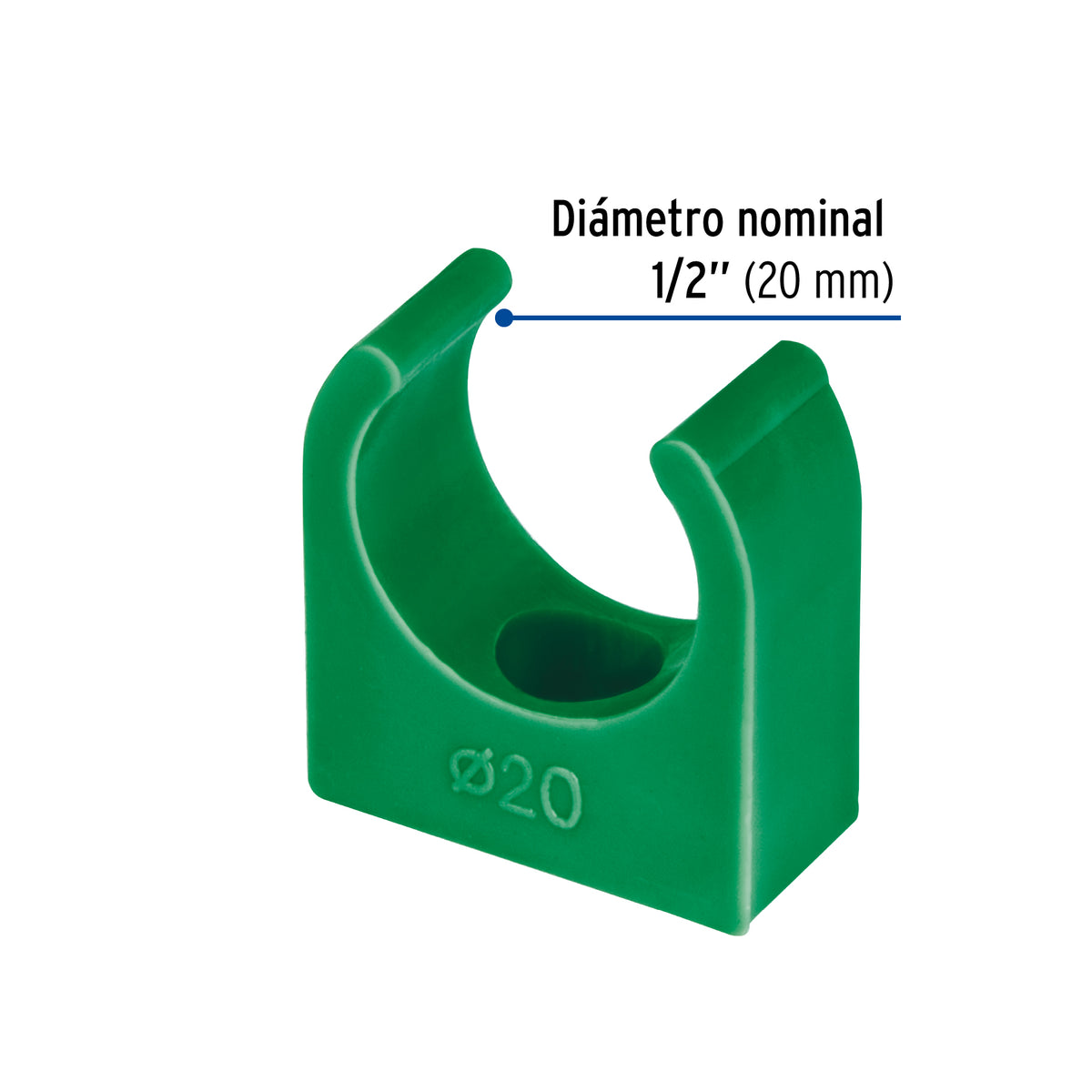 Abrazadera PPR, 1/2', tipo U, Foset