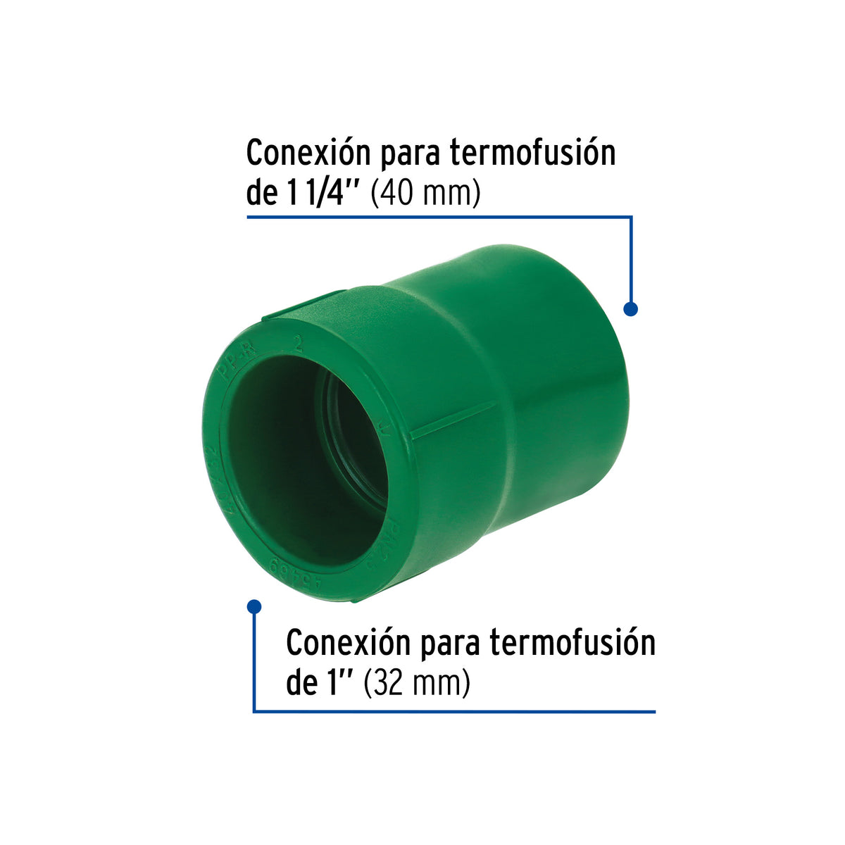 Reducción de PPR, 1-1/4" X 1"
