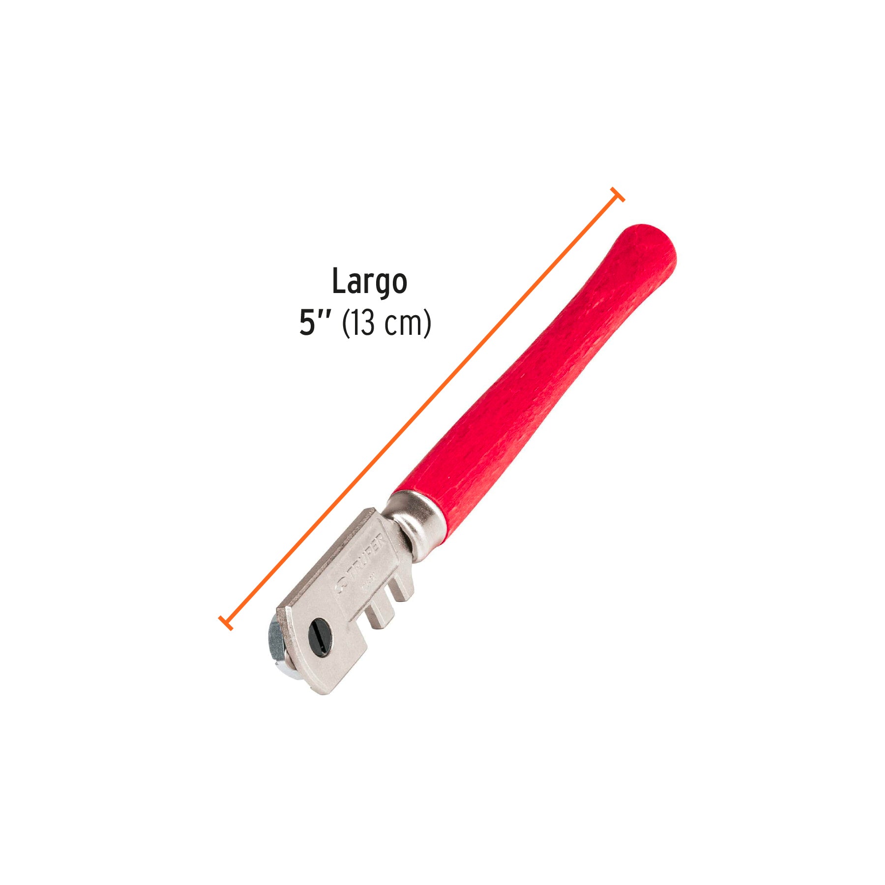 Cortador de vidrio, 5", cabeza con 6 cuchillas