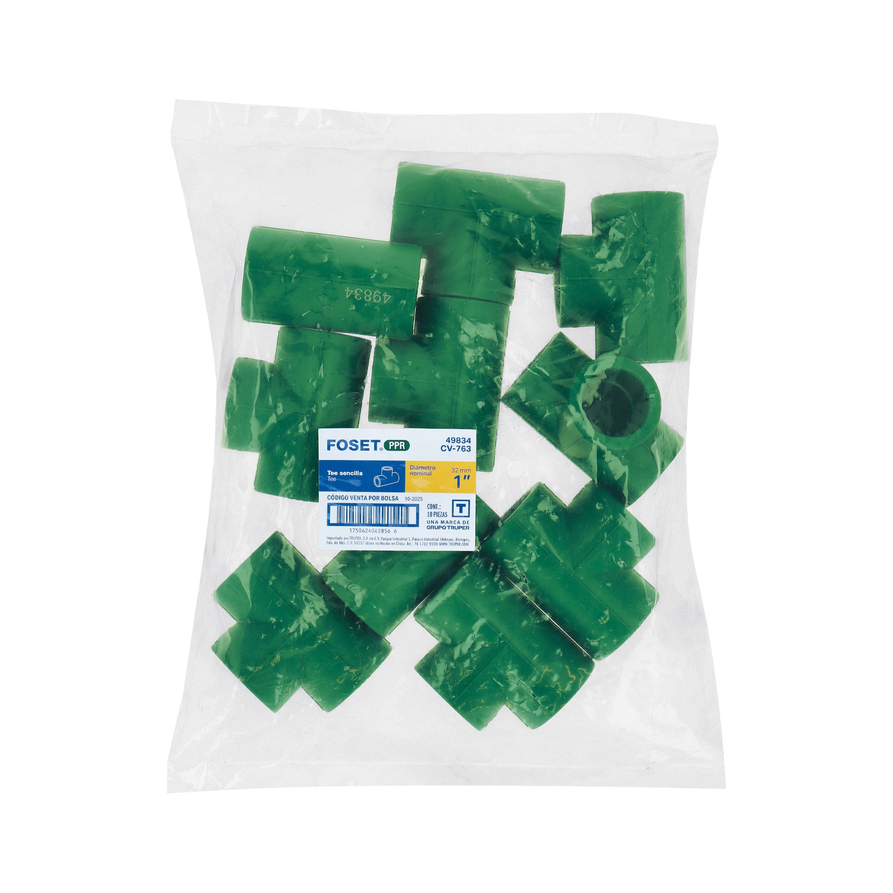 Tee de PPR sencilla , 1", 32mm