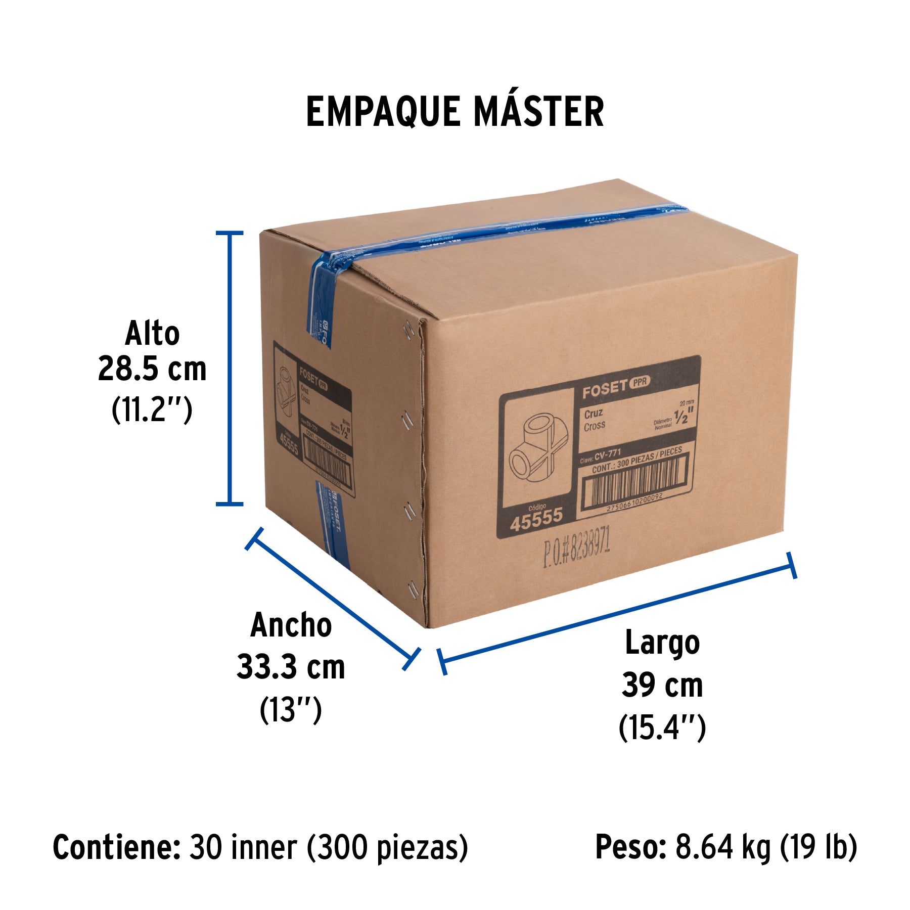 Cruz PPR, 1/2', Foset