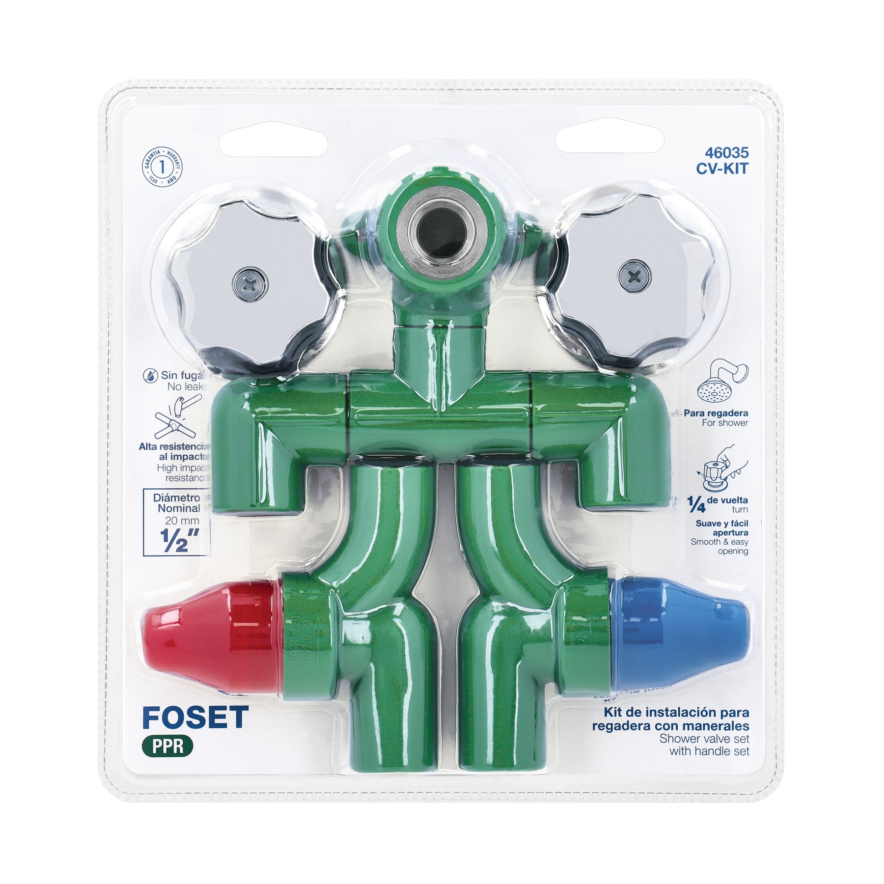 KIT de conexiones y válvulas PPR para instalación regadera