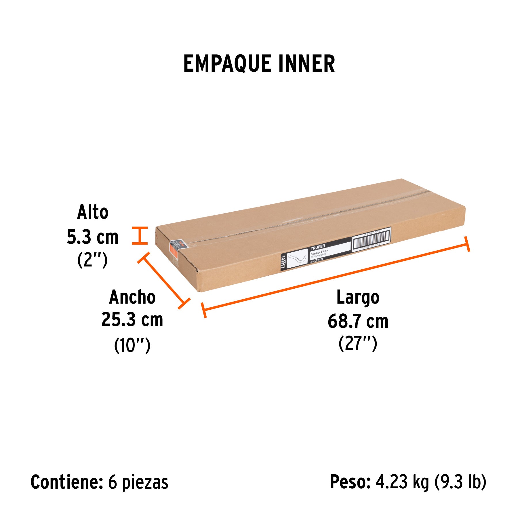Cazanga 26', sin mango, TRUPER