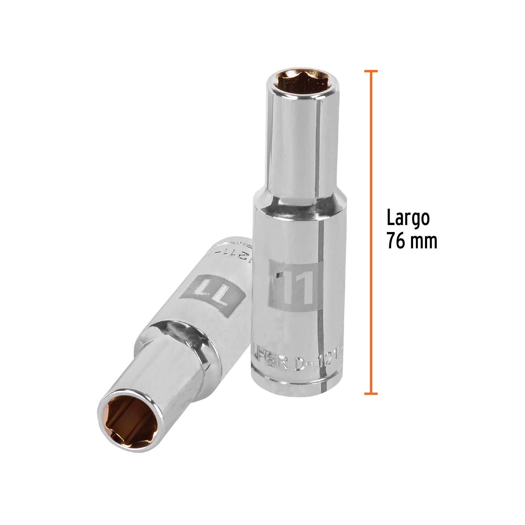 Dado de 6 puntas, cuadro 1/2" de 11mm..