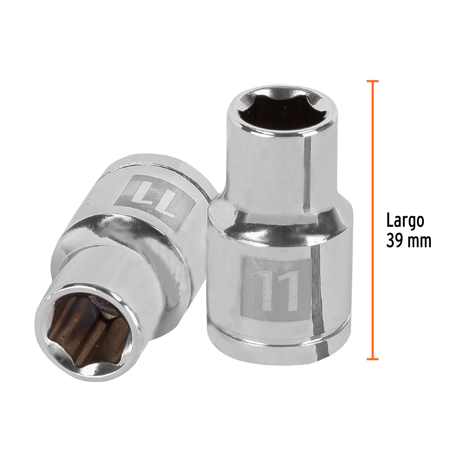 Dado de 6 puntas, cuadro 1/2" de 11mm