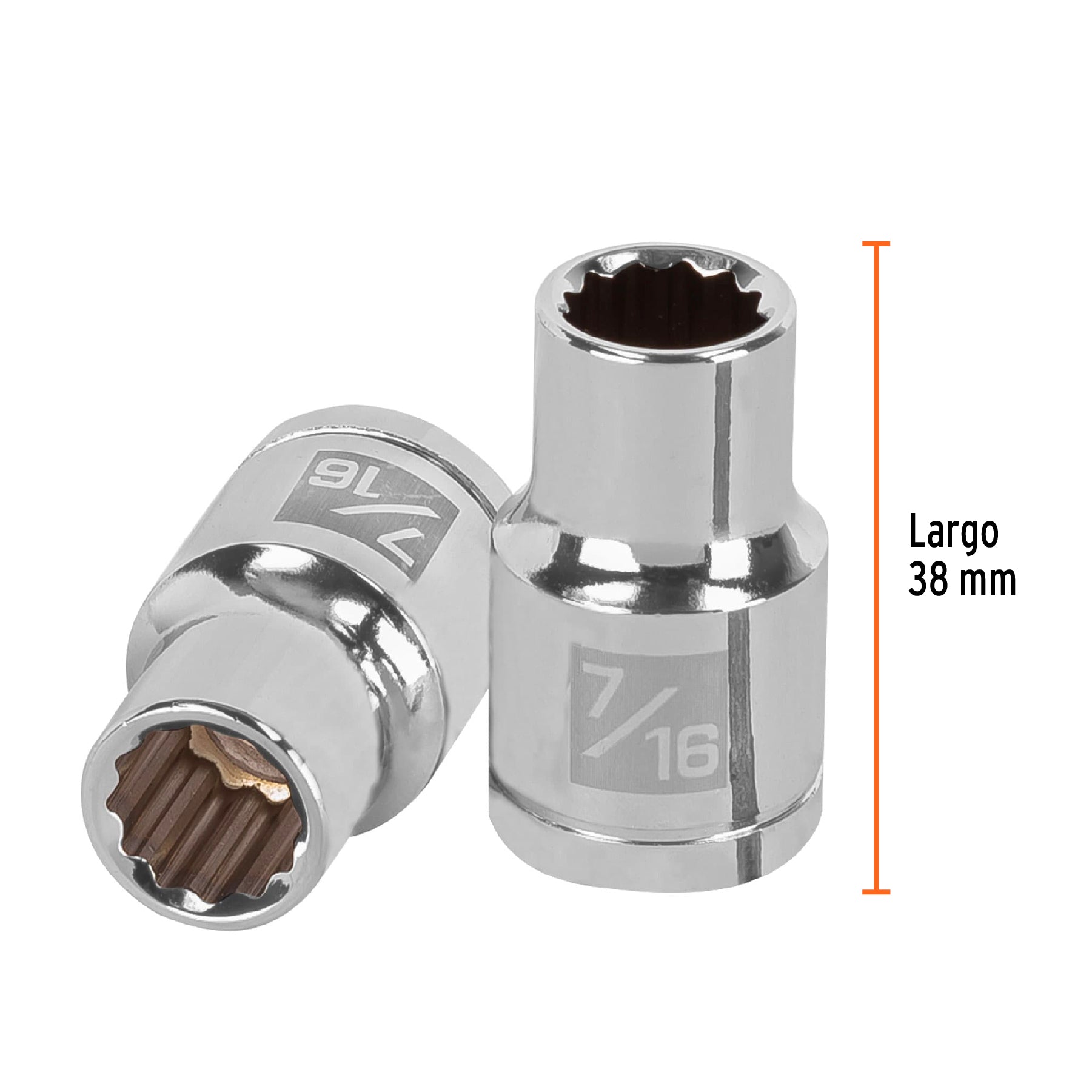Dado de 12 puntas, cuadro 1/2" de 7/16"