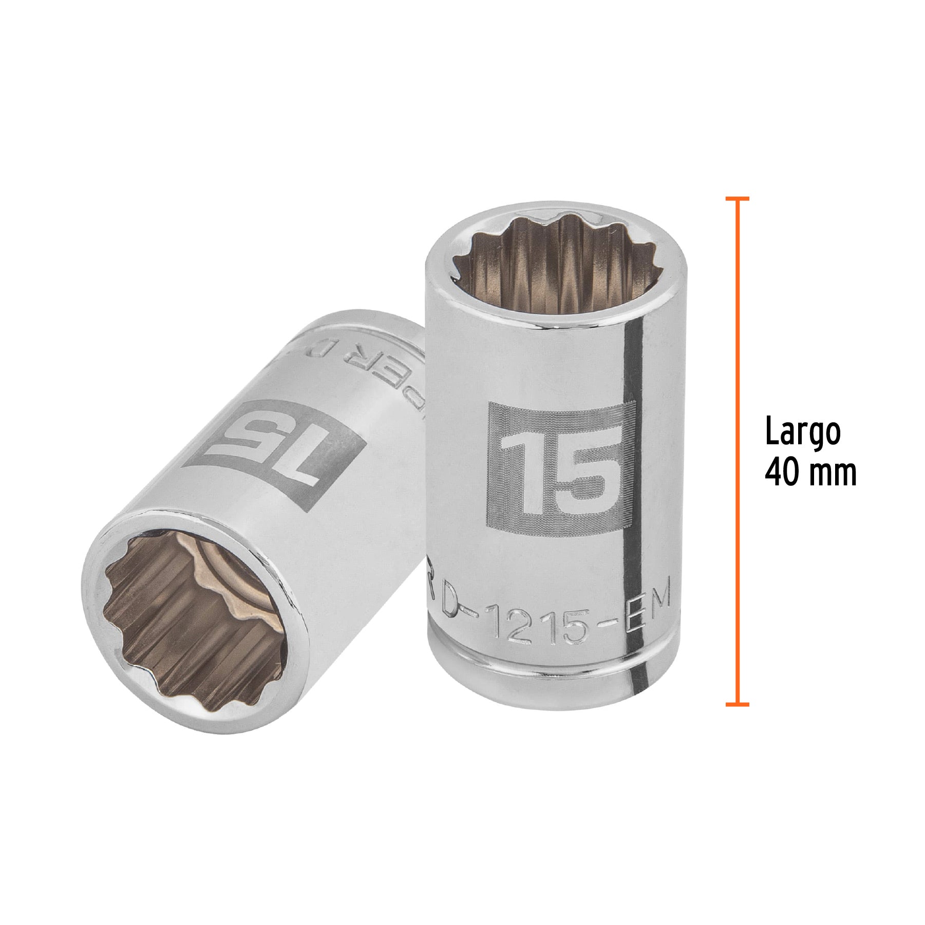 Dado de 12 puntas, cuadro 1/2" de 15mm
