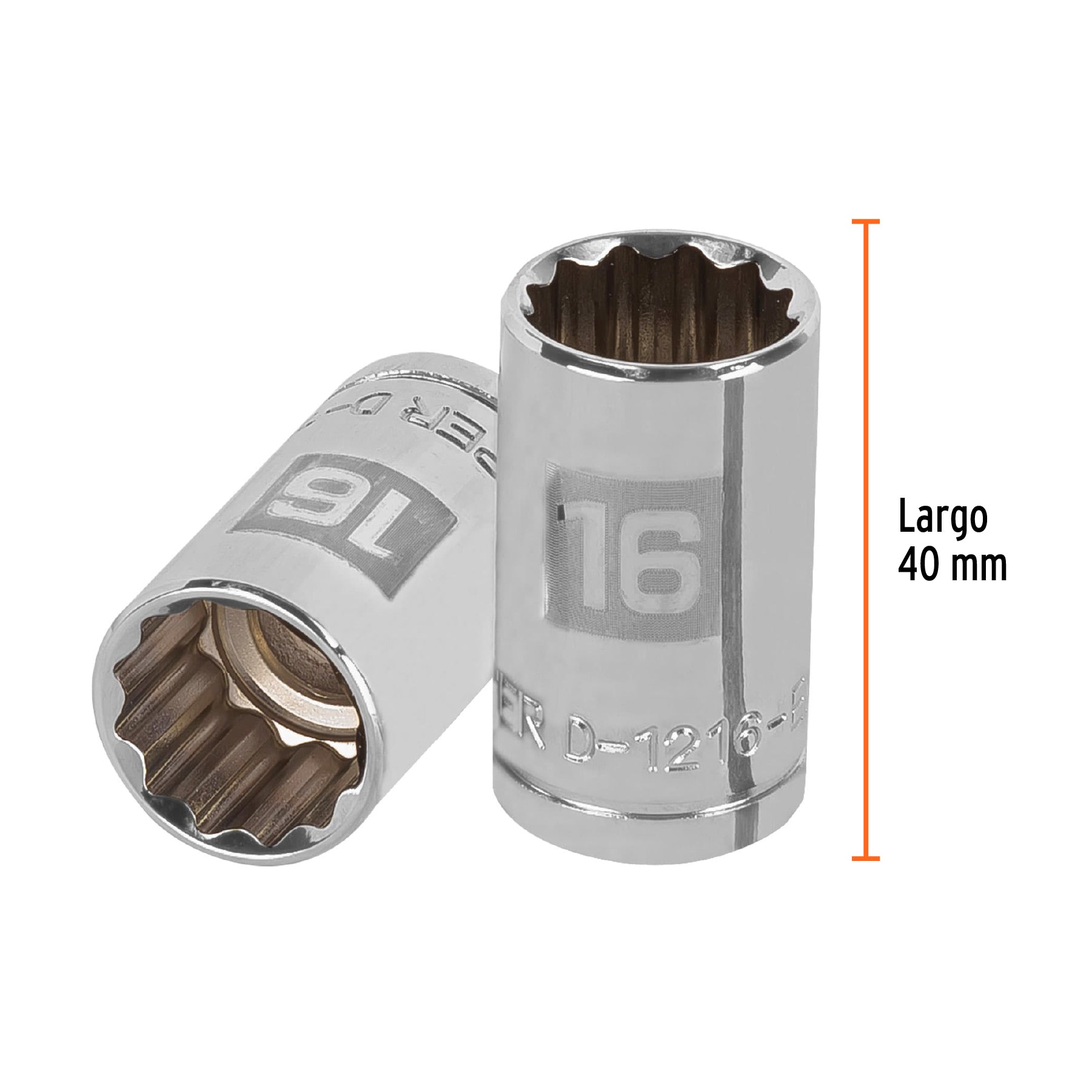 Dado de 12 puntas, cuadro 1/2" de 16mm