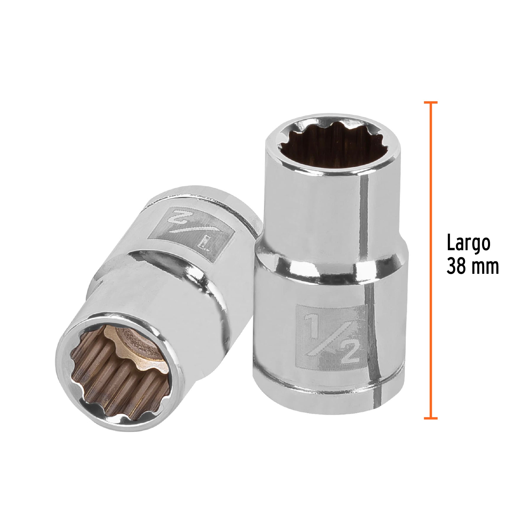 Dado de 12 puntas, cuadro 1/2" de 1/2"