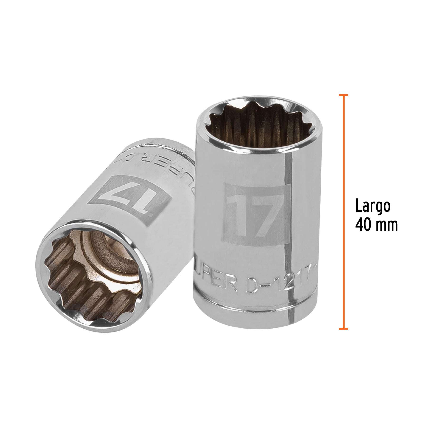 Dado de 12 puntas, cuadro 1/2" de 17mm