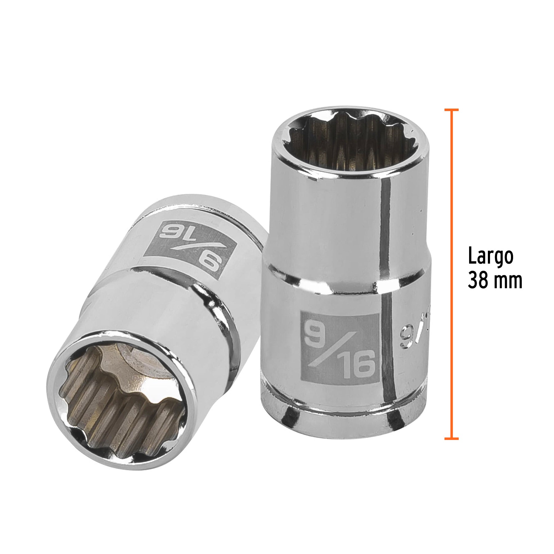 Dado de 12 puntas, cuadro 1/2" de 9/16"