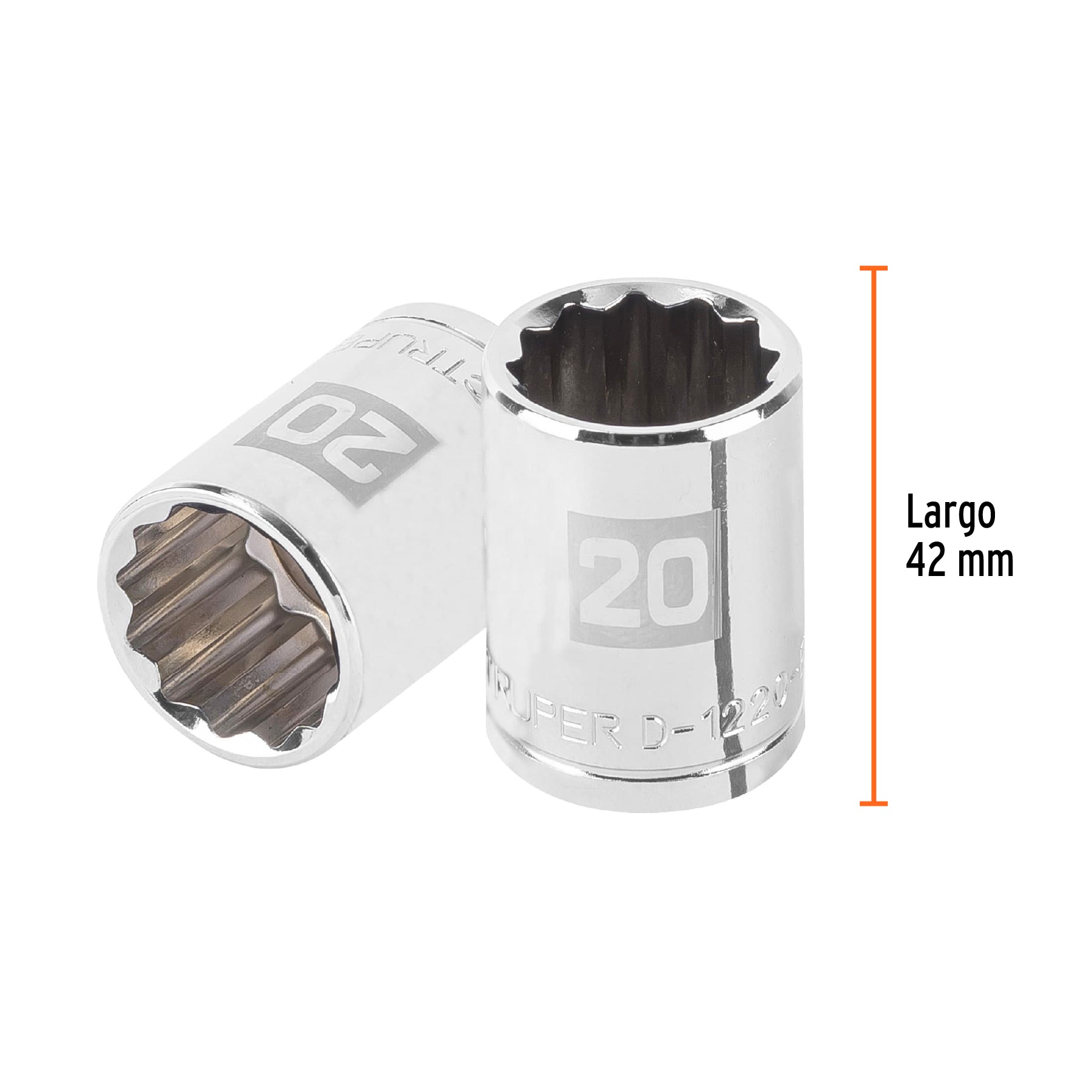 Dado de 12 puntas, cuadro 1/2" de 20mm