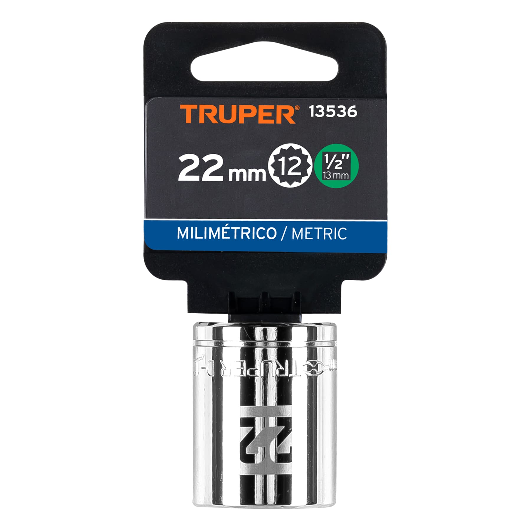 Dado de 12 puntas, cuadro 1/2" de 22mm