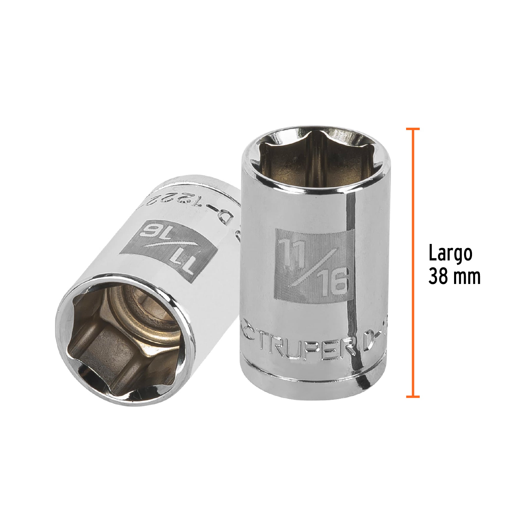 Dado de 6 puntas, cuadro 1/2" de 11/16"