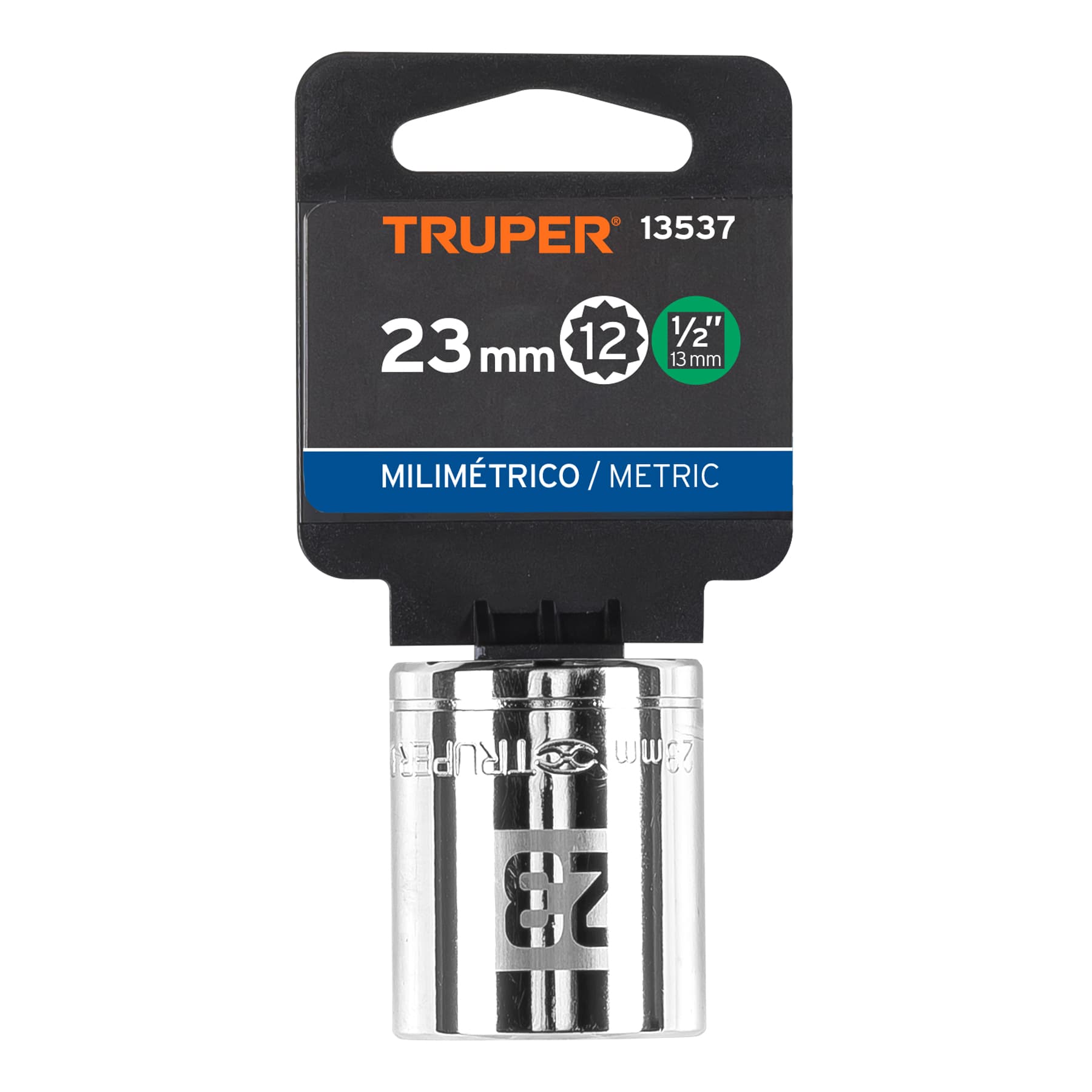 Dado de 12 puntas, cuadro 1/2" de 23mm