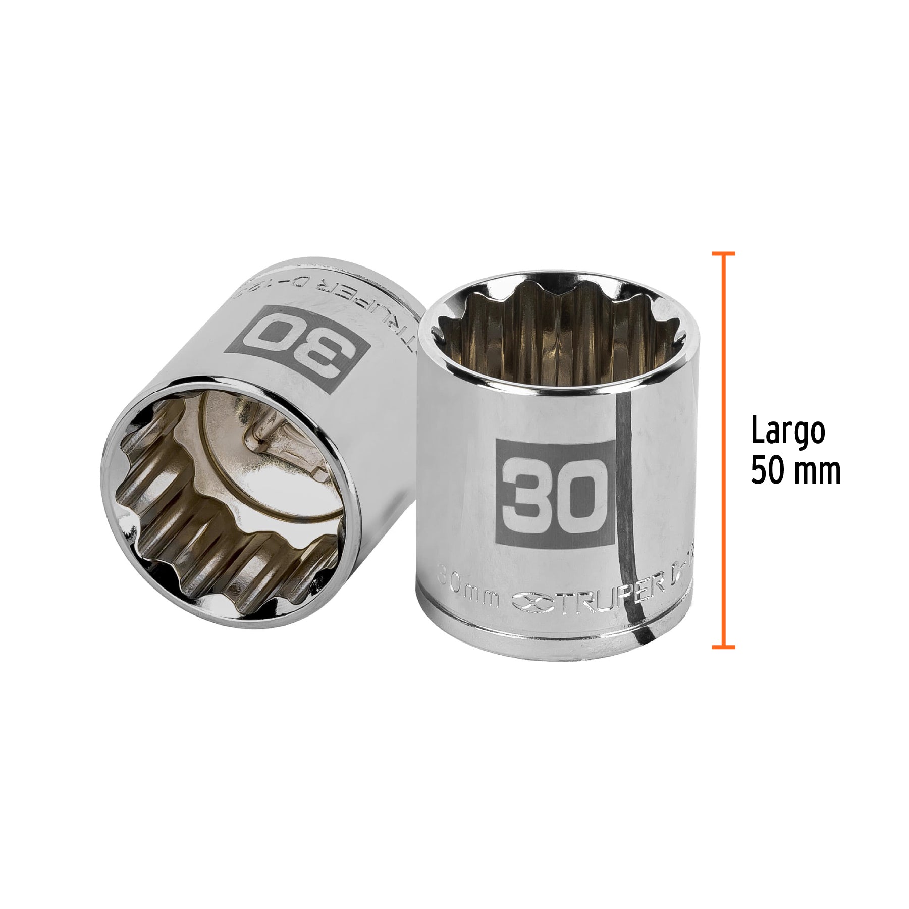 Dado de 12 puntas, cuadro 1/2" de 30mm