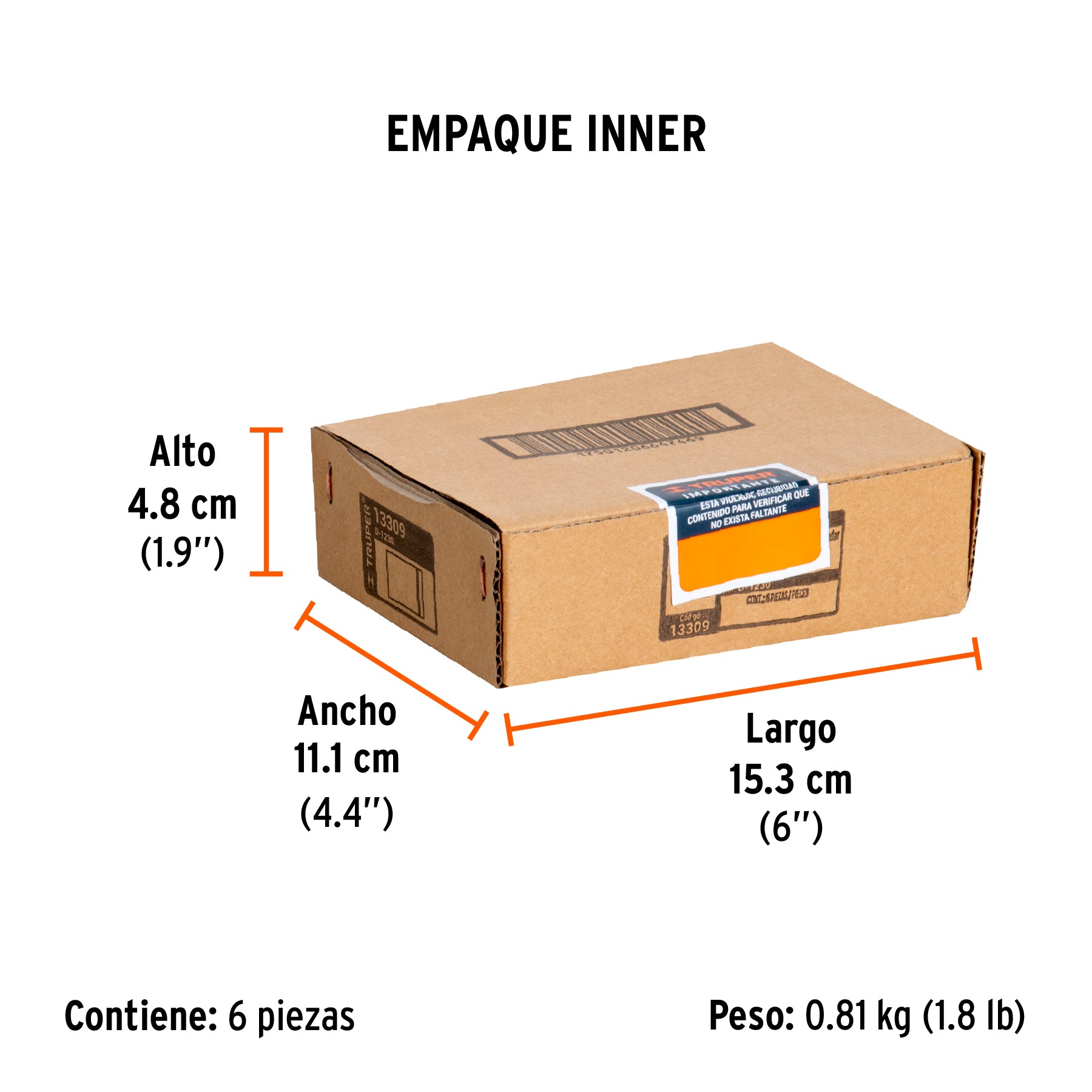 Dado de 12 puntas, cuadro 1/2" de 15/16"