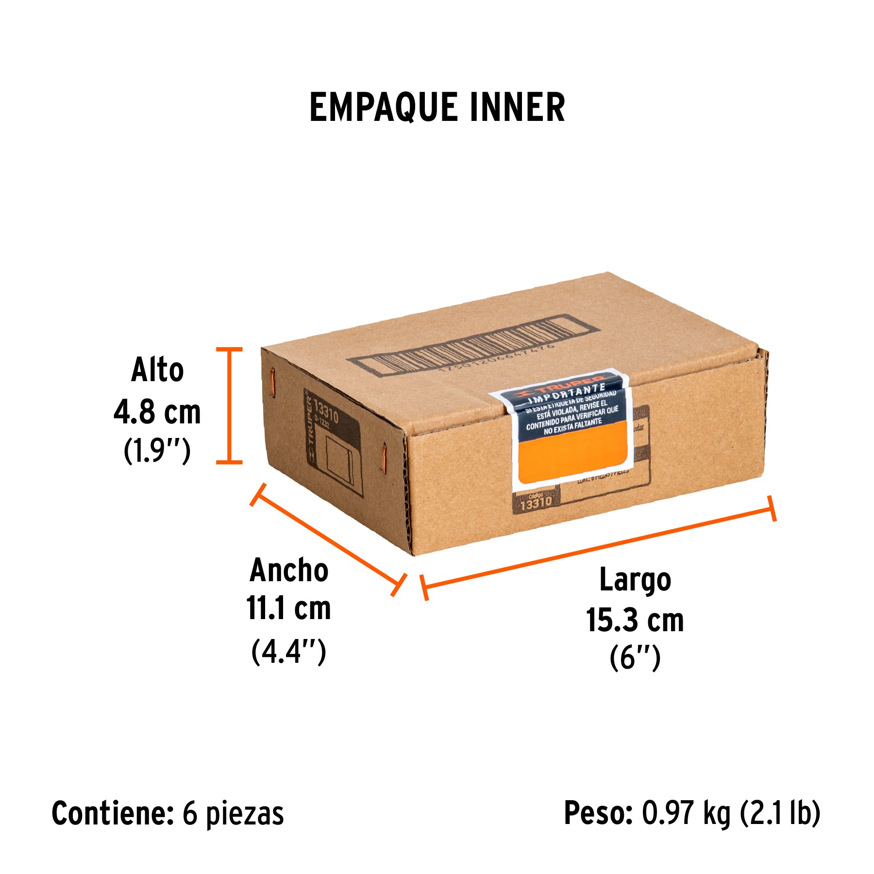Dado de 12 puntas, cuadro 1/2" de 1"