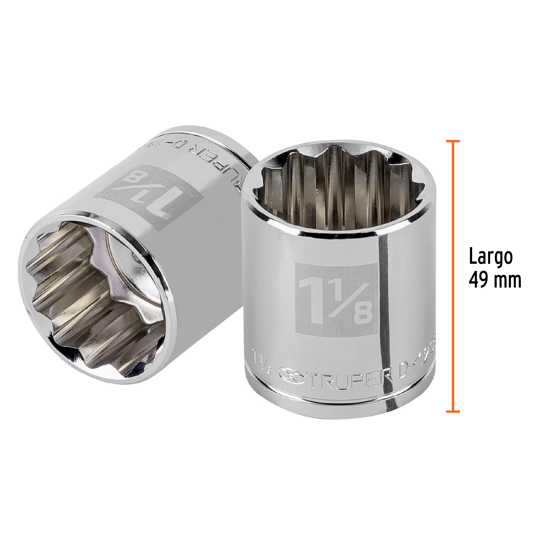 Dado de 12 puntas, cuadro 1/2" de 1-1/8"