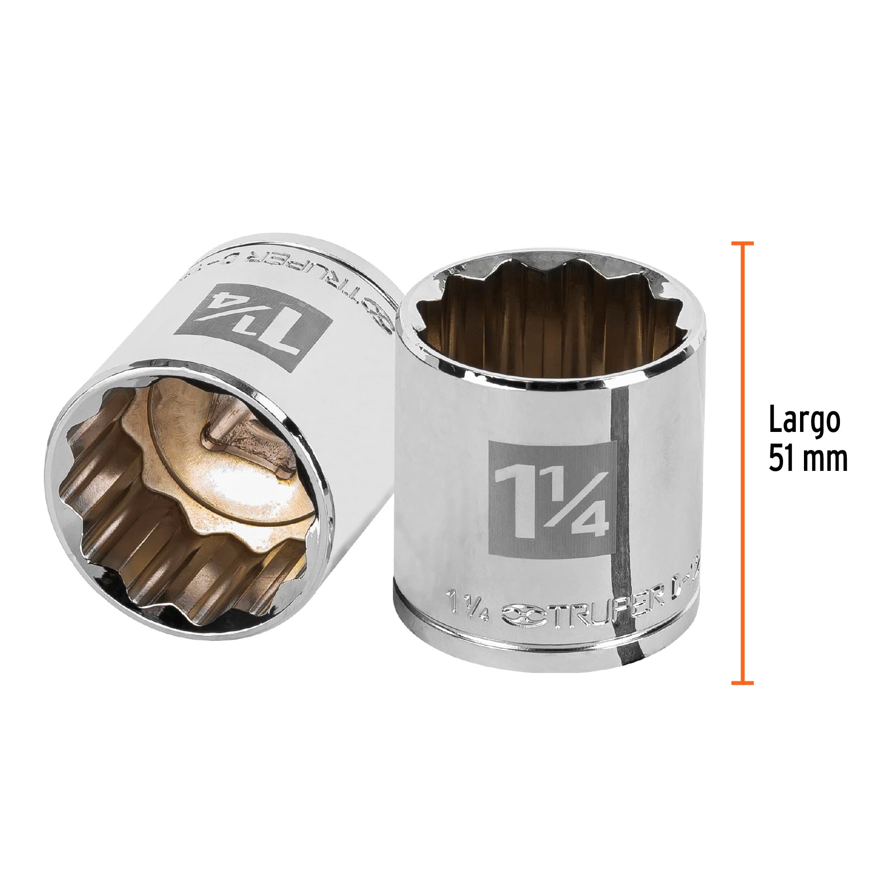 Dado de 12 puntas, cuadro 1/2" de 1-1/4"