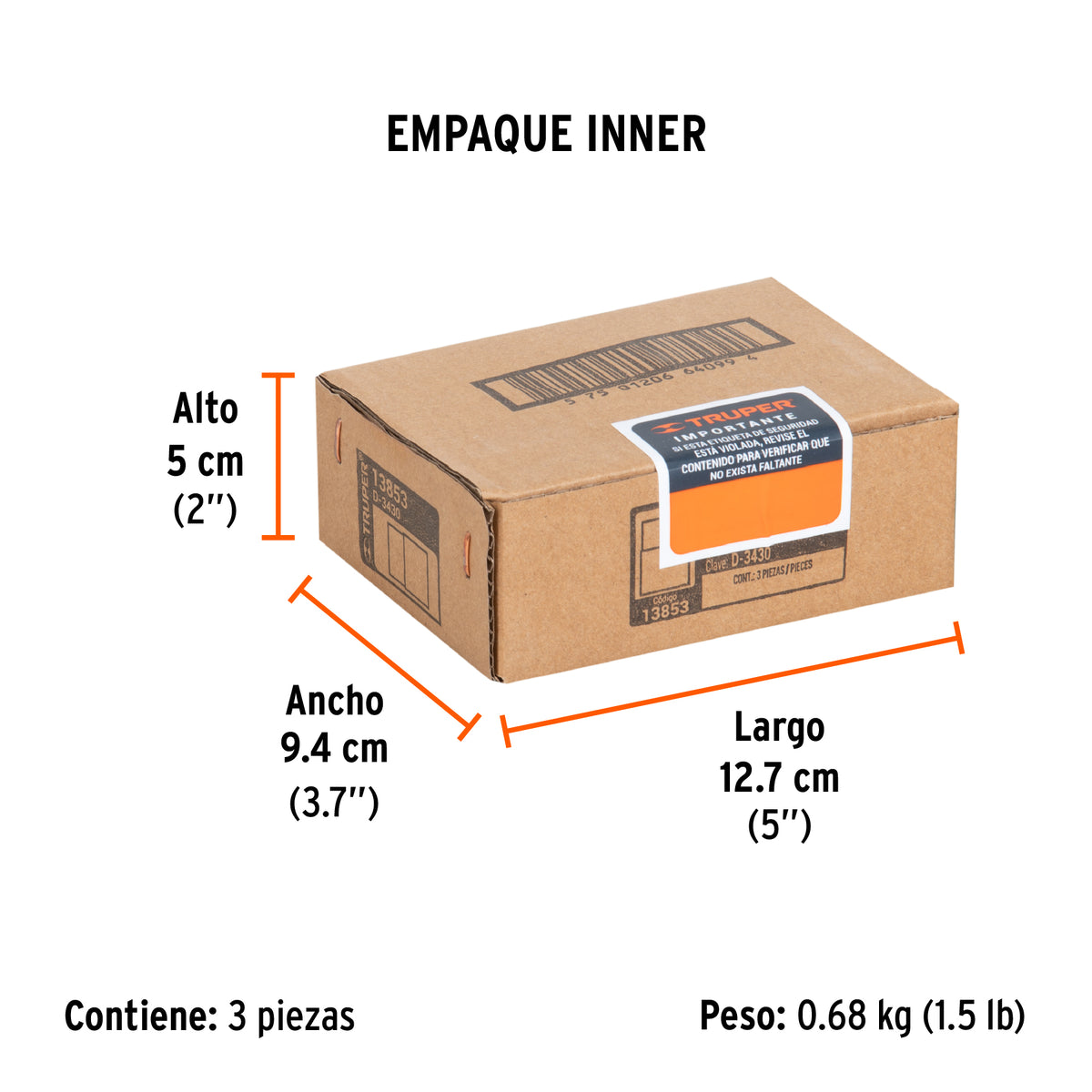 Dado de 12 puntas, cuadro 3/4" de 15/16"