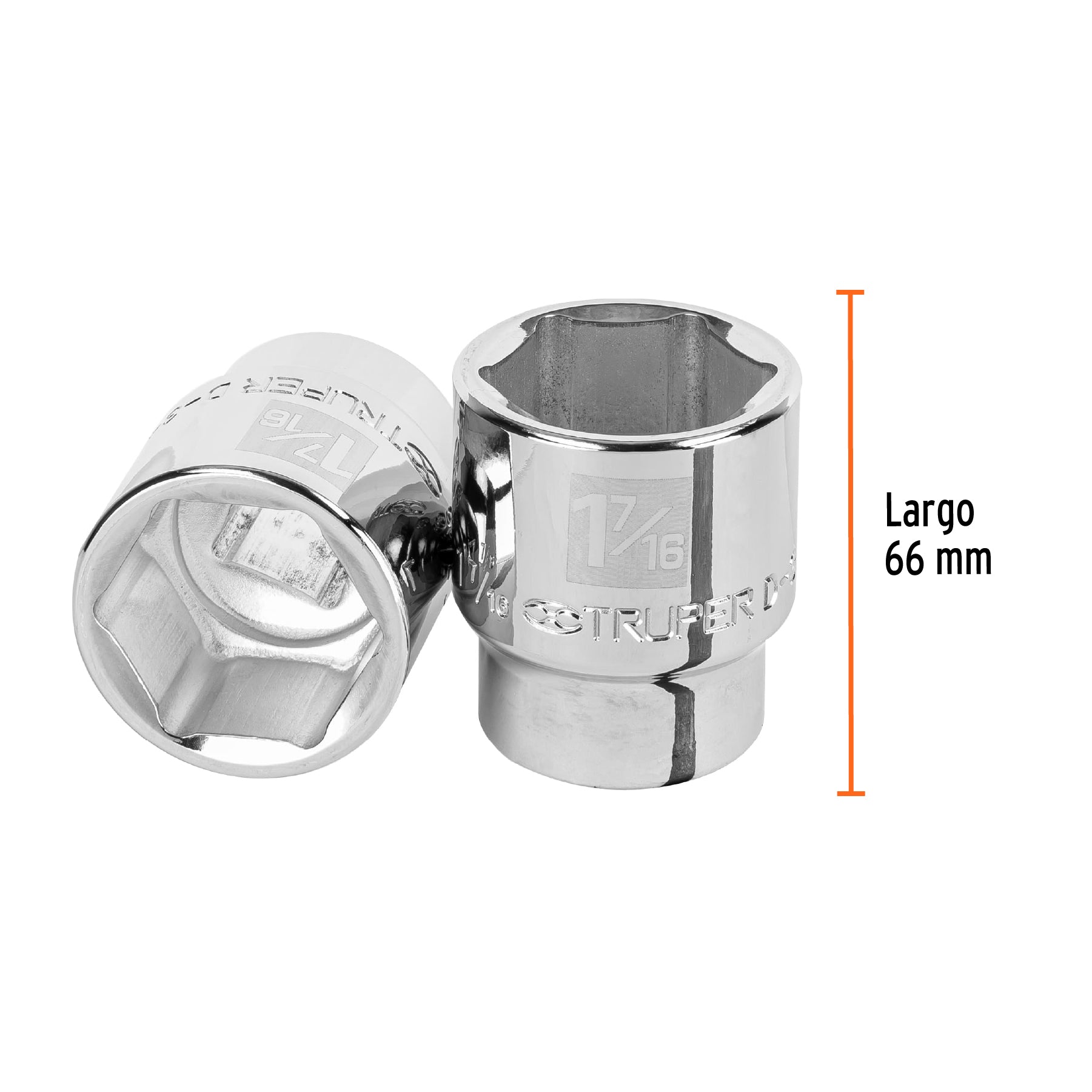 Dado de 6 puntas, cuadro 3/4" de 1-7/16"