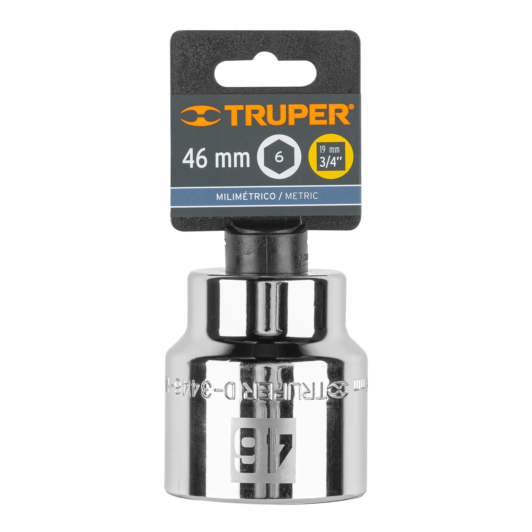Dado de 6 puntas, cuadro 3/4" de 46mm