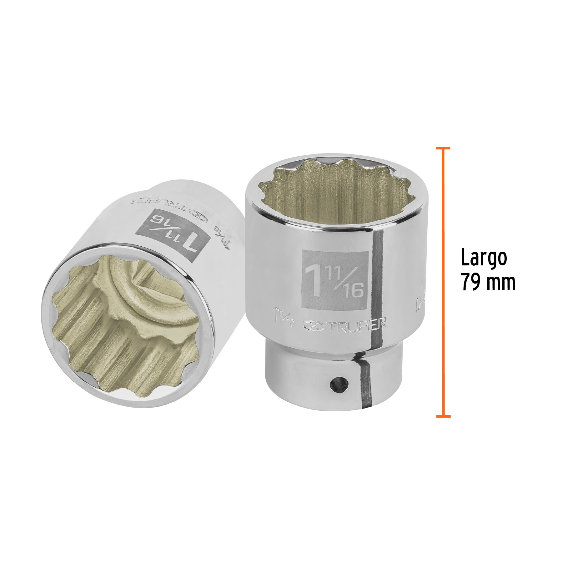 Dado de 12 puntas, cuadro 3/4" de 1-11/16"