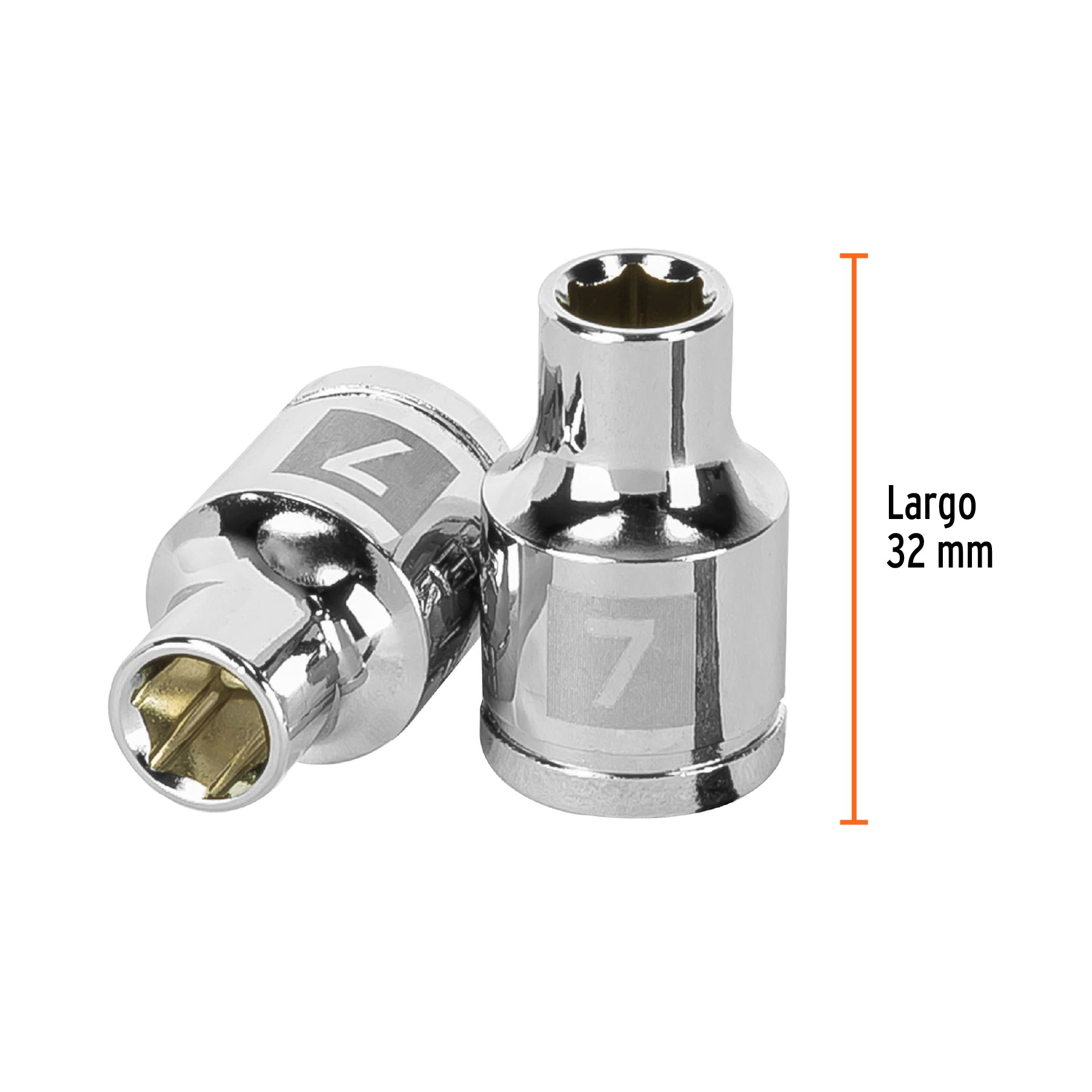 Dado de 6 puntas, cuadro 3/8", de 7mm