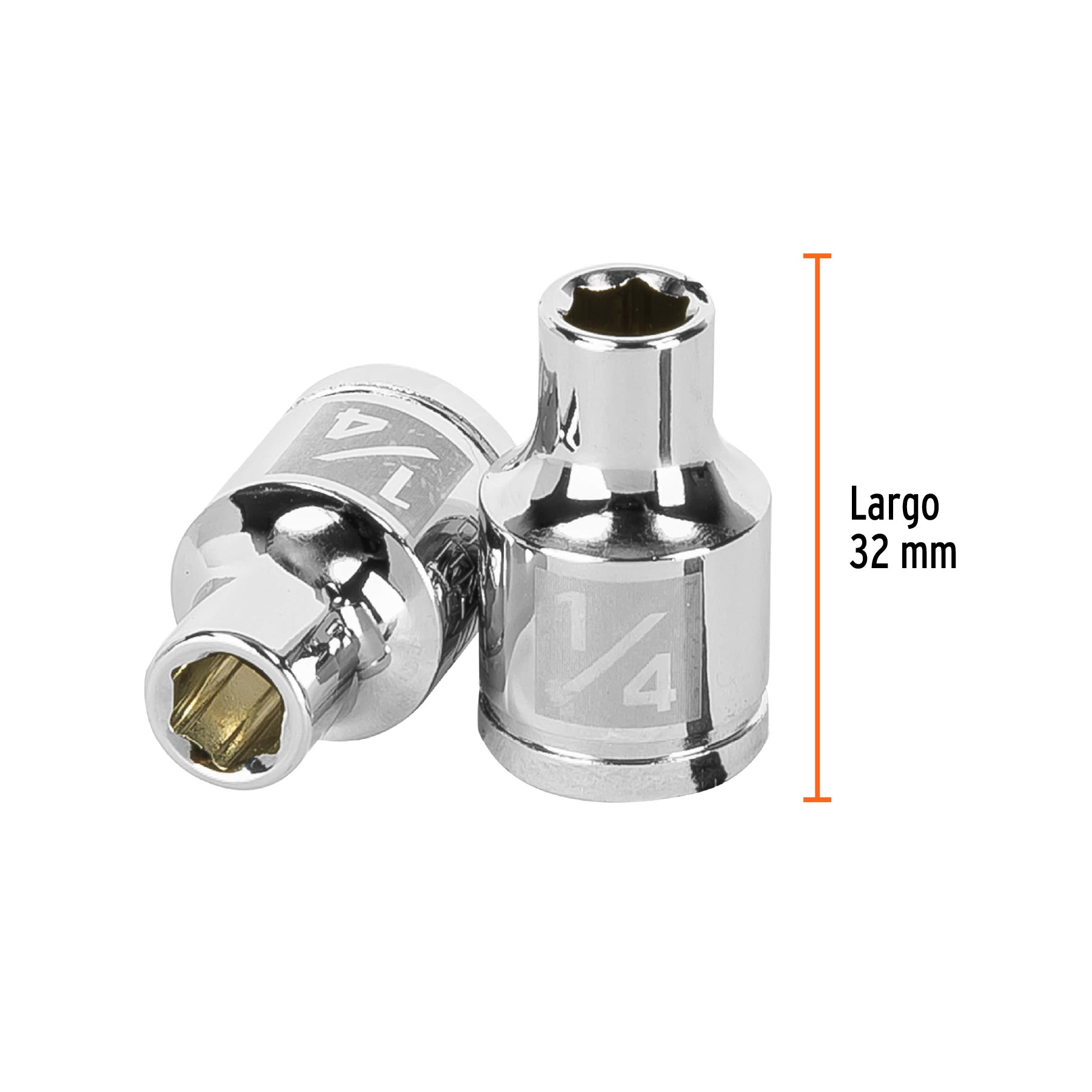 Dado de 6 puntas, cuadro 3/8" de 1/4"