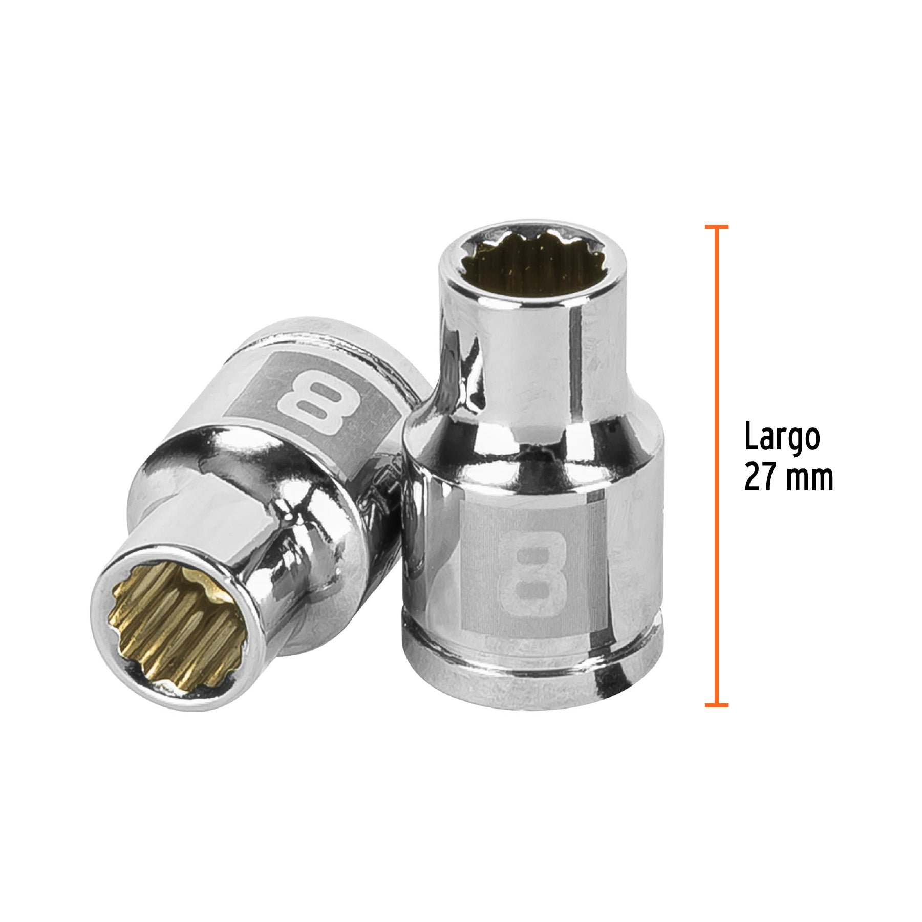 Dado de 12 puntas, cuadro 3/8" de 8mm
