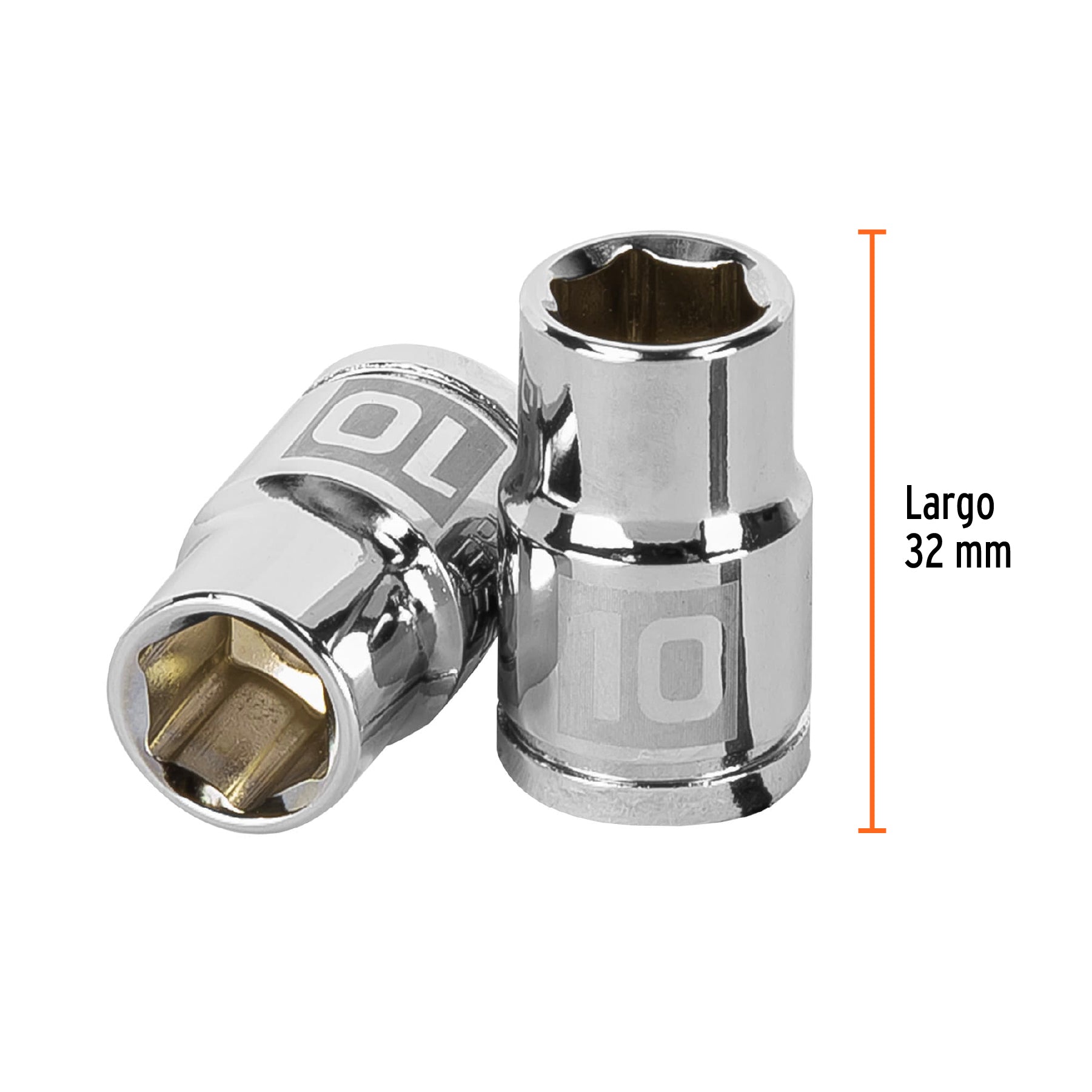 Dado de 6 puntas, cuadro 3/8", de 10mm