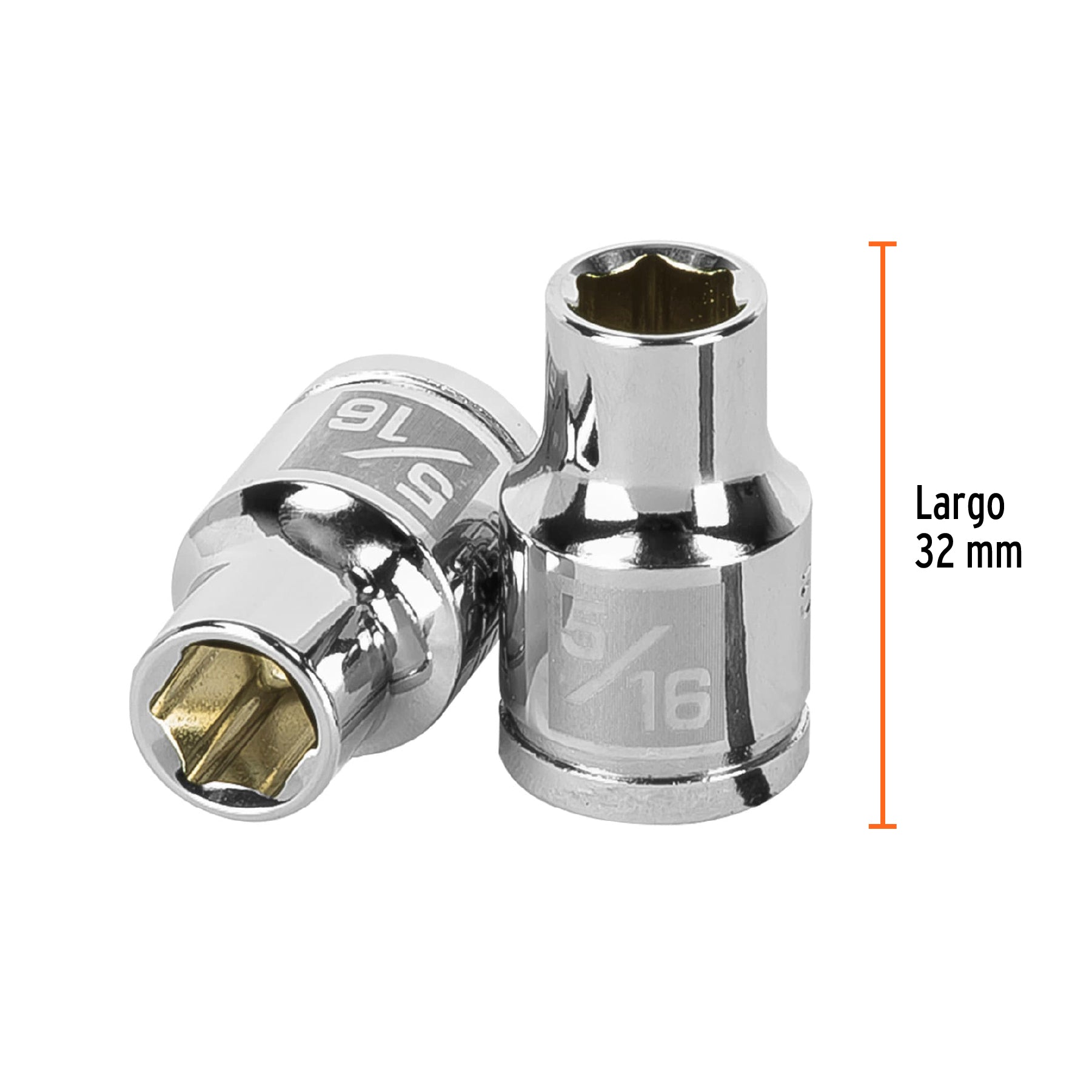Dado de 6 puntas, cuadro 3/8" de 5/16"