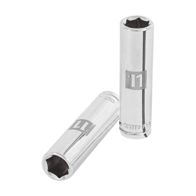 Dado de 6 puntas, largo, cuadro 3/8" de 11mm