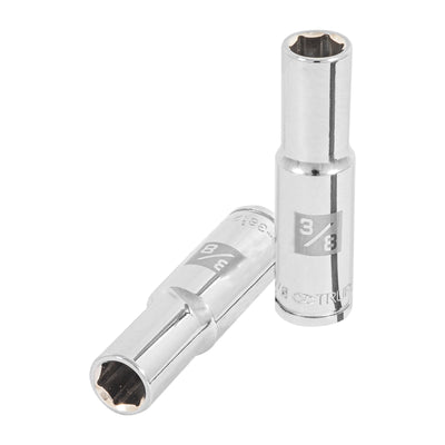 Dado de 6 puntas, largo, cuadro 3/8" de 3/8"