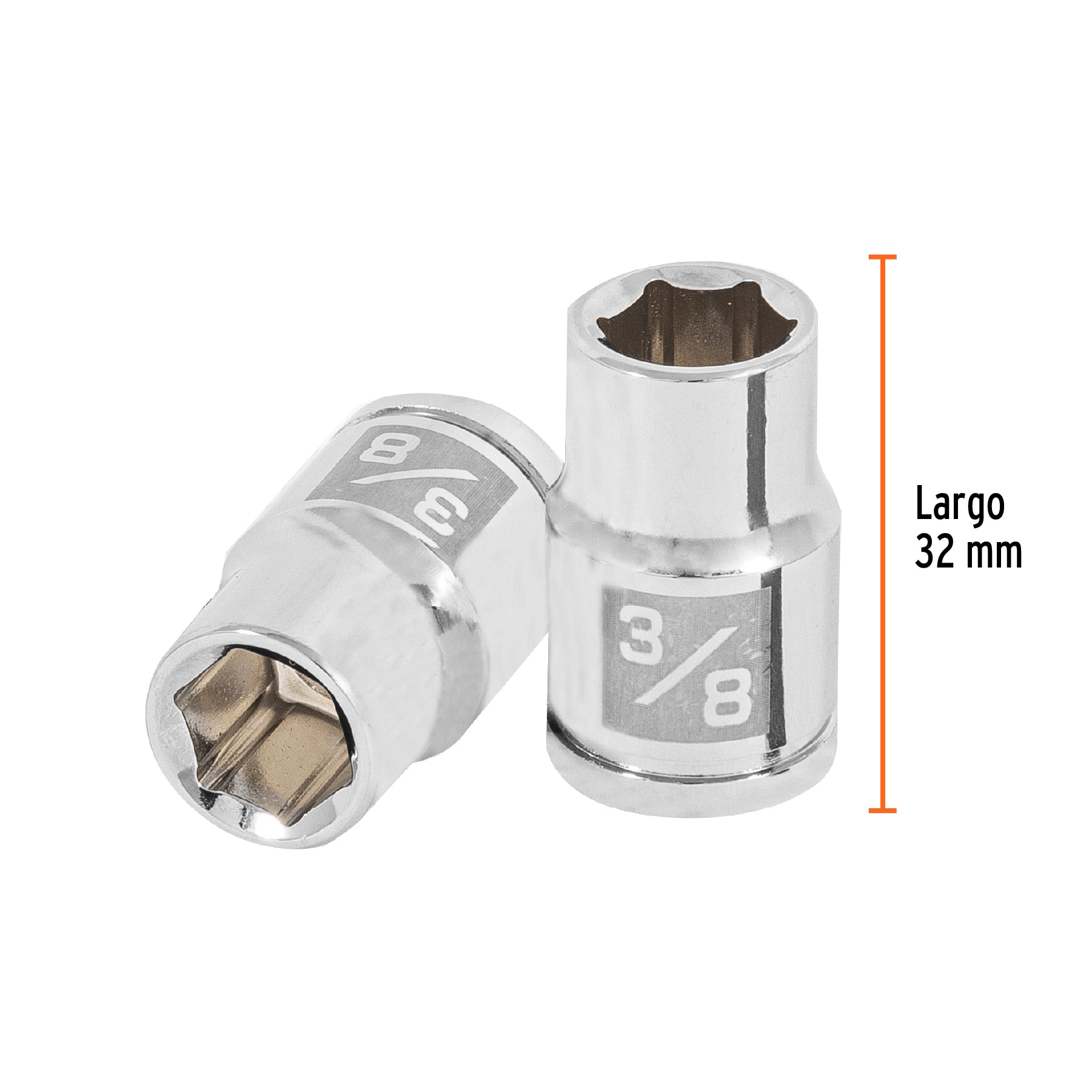Dado de 6 puntas, cuadro 3/8" de 3/8"