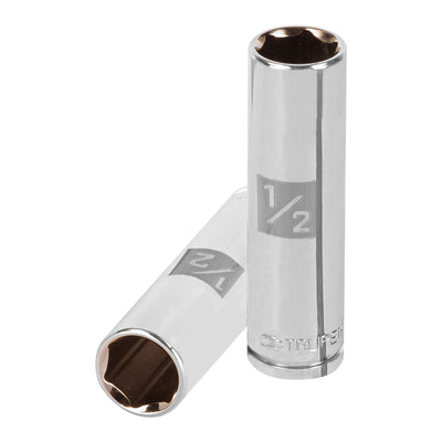 Dado de 6 puntas, largo, cuadro 3/8" de 1/2"