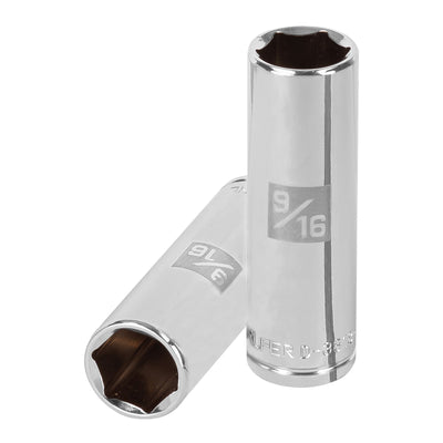 Dado de 6 puntas, largo, cuadro 3/8" de 9/16"