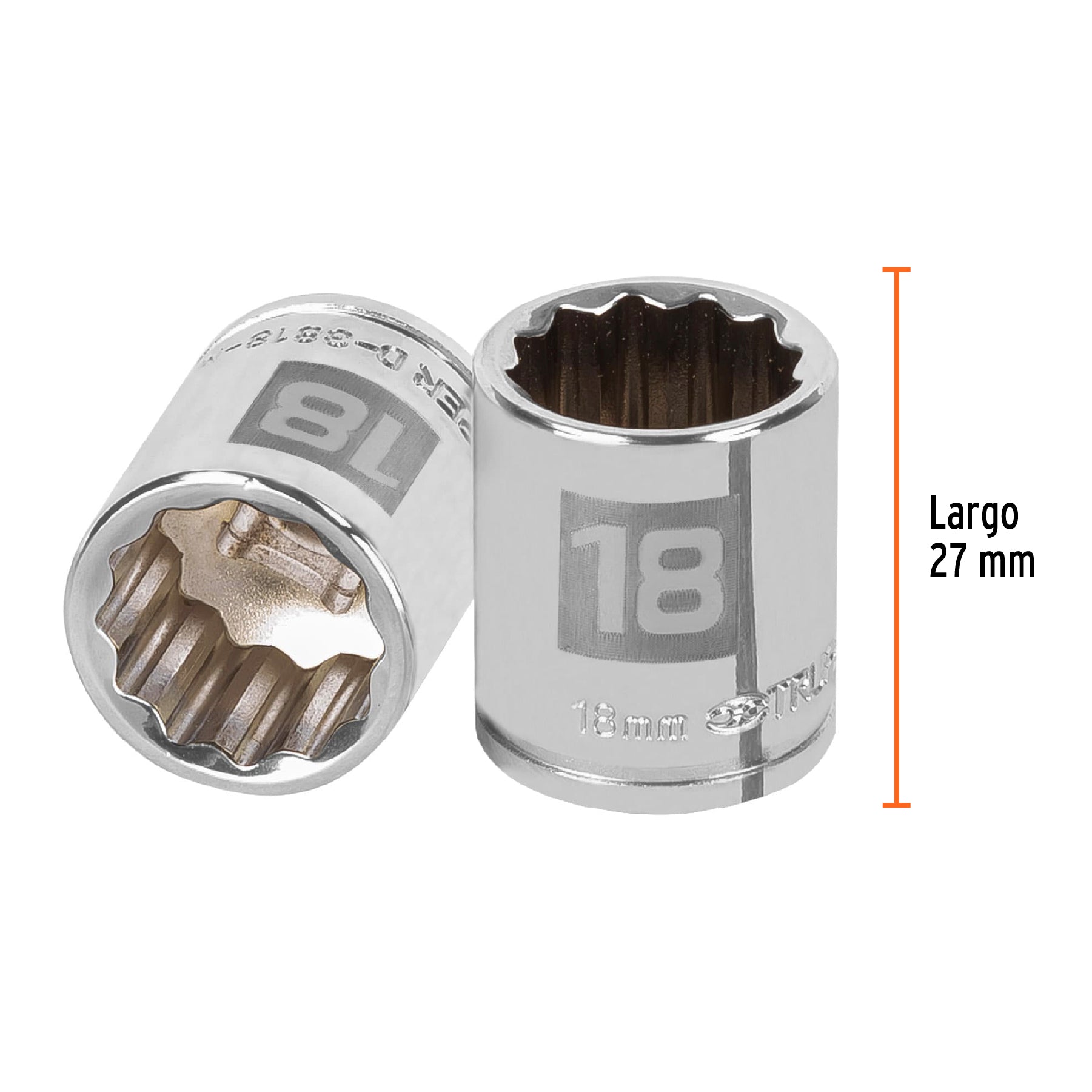 Dado de 12 puntas, cuadro 3/8" de 18mm