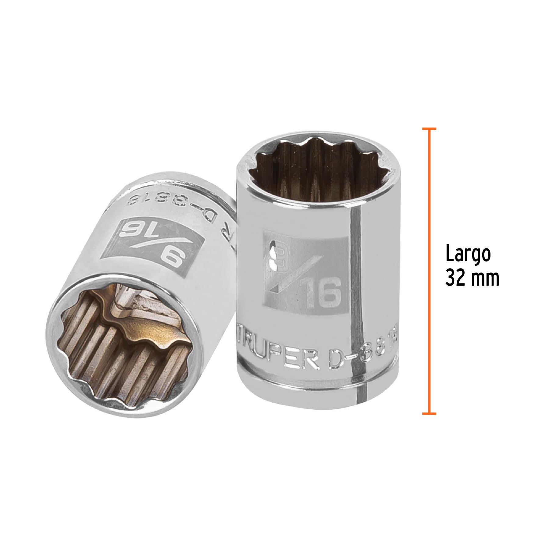 Dado de 12 puntas, cuadro 3/8" de 9/16"