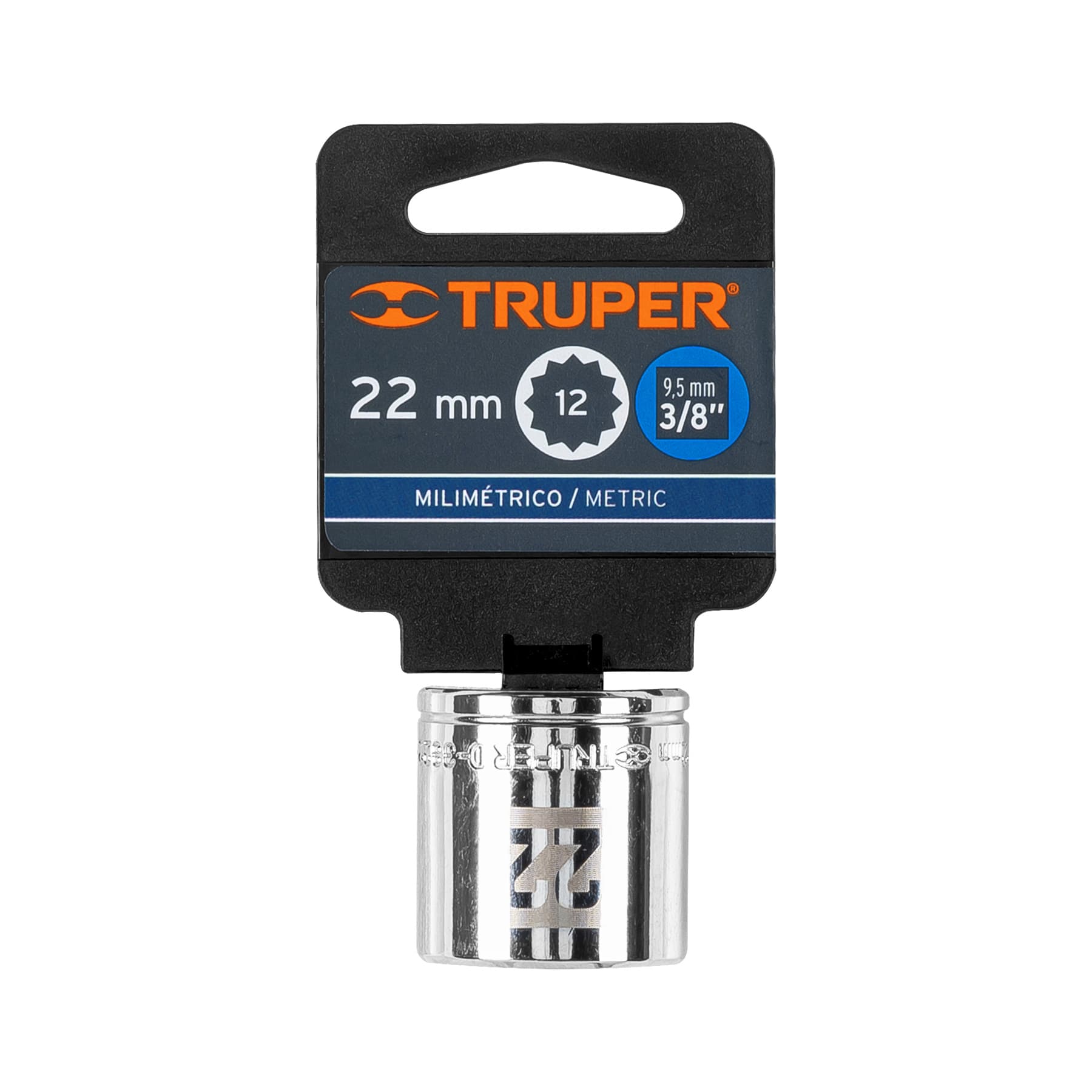 Dado de 12 puntas, cuadro 3/8" de 22mm