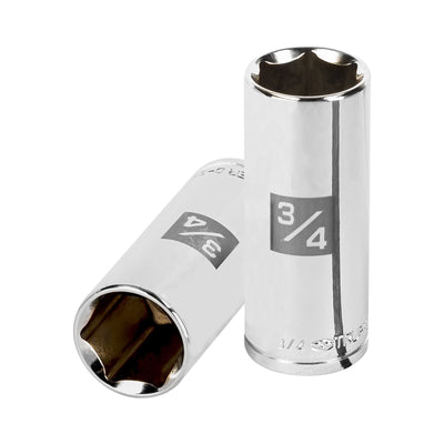 Dado de 6 puntas, largo, cuadro 3/8" de 3/4"