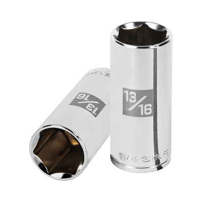 Dado de 6 puntas, largo, cuadro 3/8" de 13/16"
