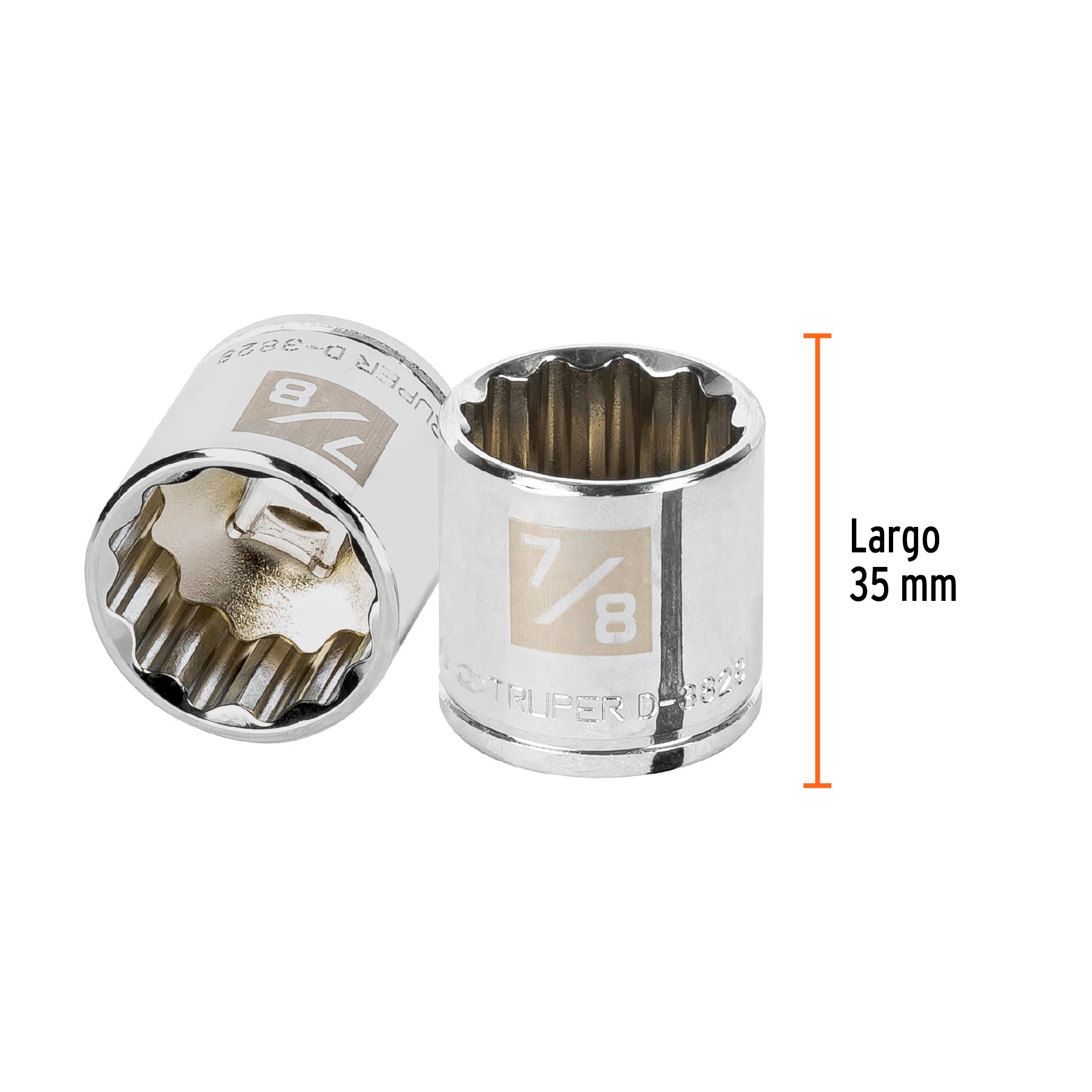 Dado de 12 puntas, cuadro 3/8" de 7/8"