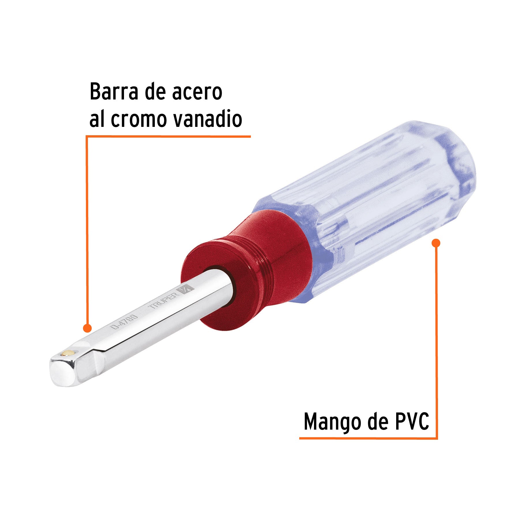 Desarmador de 7" para dados cuadro 1/4"